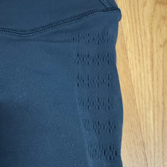 Lululemon size 4 dark teal blue green Athletica crop yoga Leggings - Picture 3 of 11